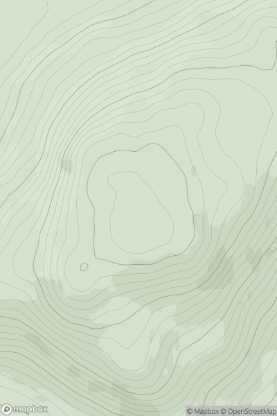 Thumbnail image for Beinn Ghlas [Oban to Loch Fyne] [NR989992] showing contour plot for surrounding peak